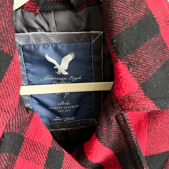 Vintage American Eagle Outfitters Buffalo Plaid Wool Jacket for Holiday & Winter - Picture 6 of 9